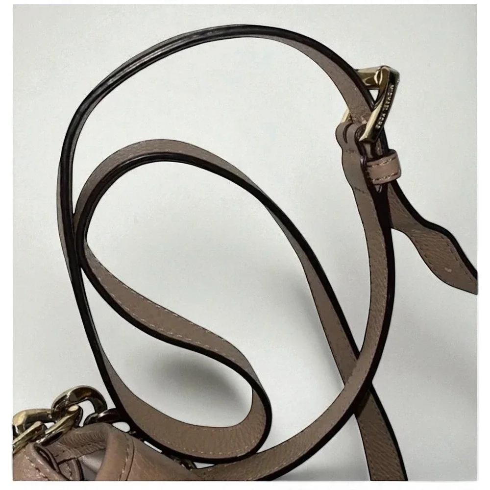 Michael Kors Crossbody Shoulder Bag Taupe Pebbled Leather Lk Nw
